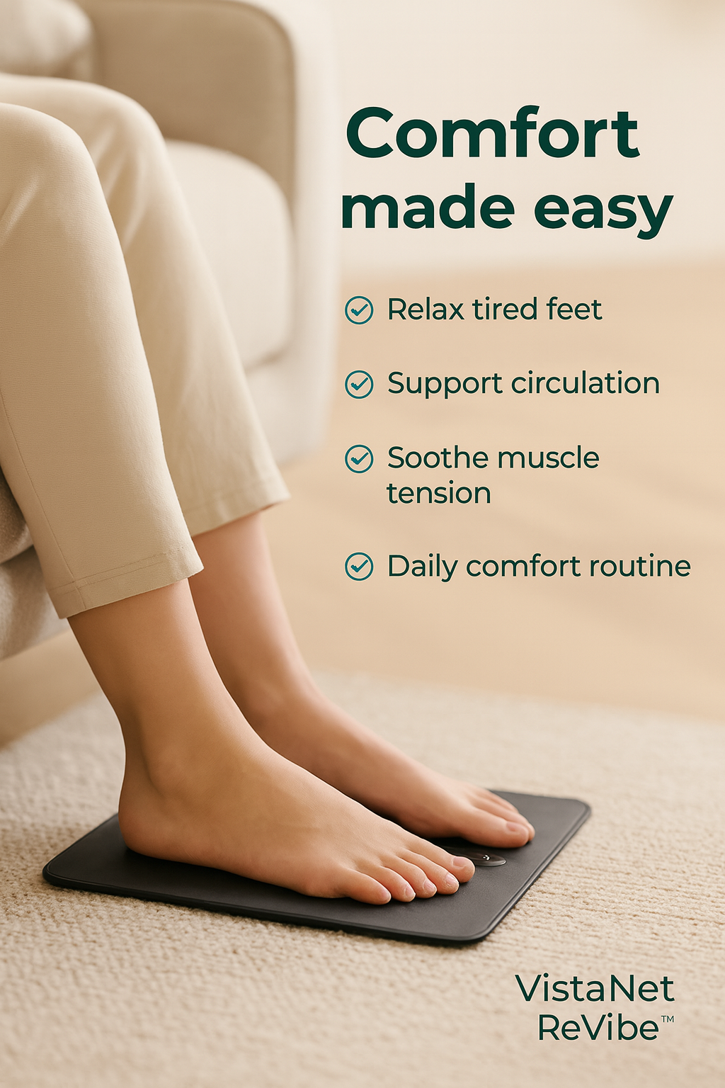 VistaNet ReVibe™ 2-in-1 EMS Foot & Body Massager